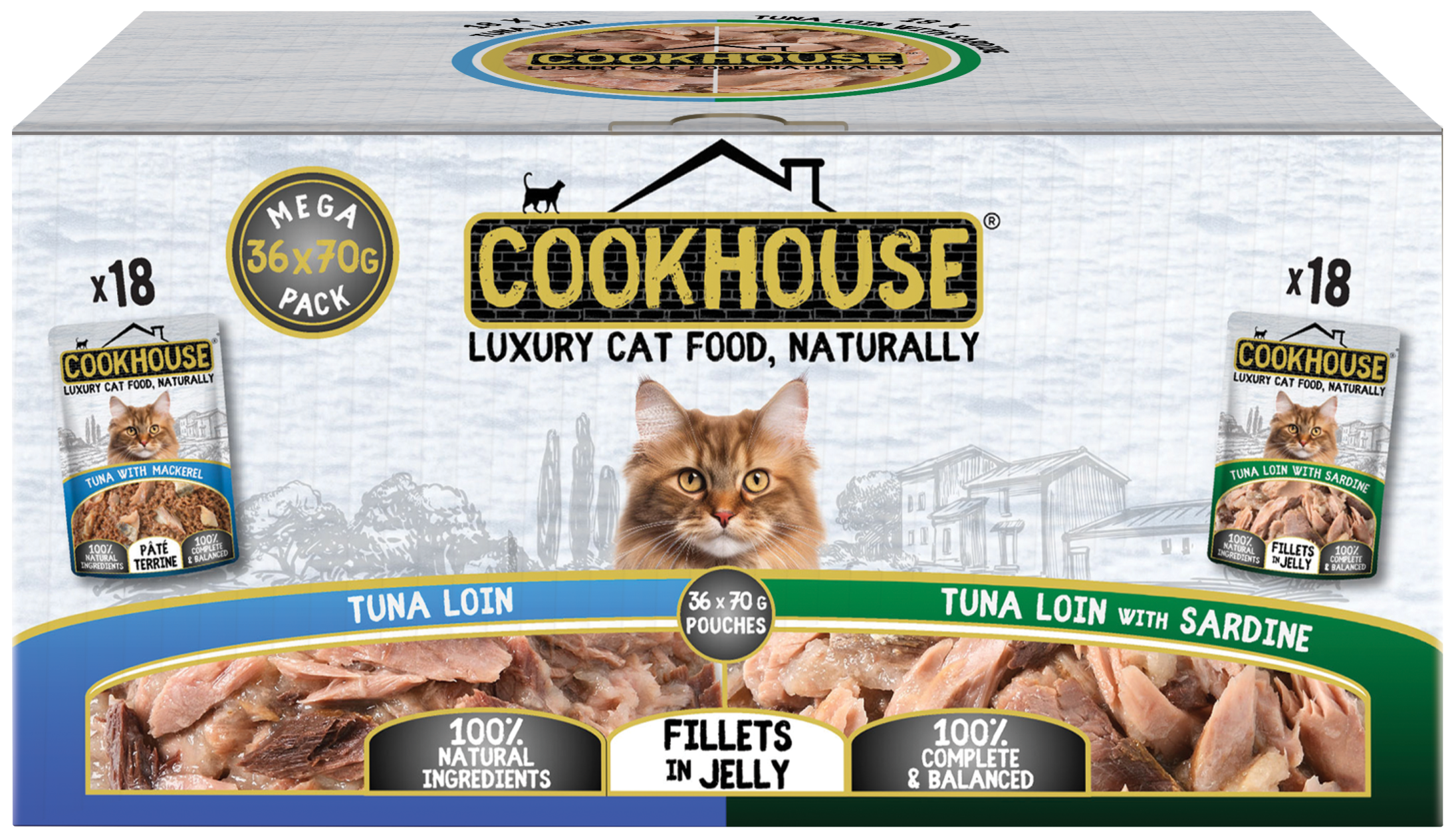 Tuna Loin / Tuna Loin with Sardine Fillets in Jelly Multipack