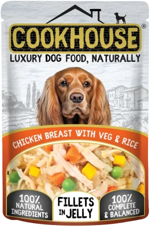 Chicken Breast with Veg & Rice Fillets in Jelly