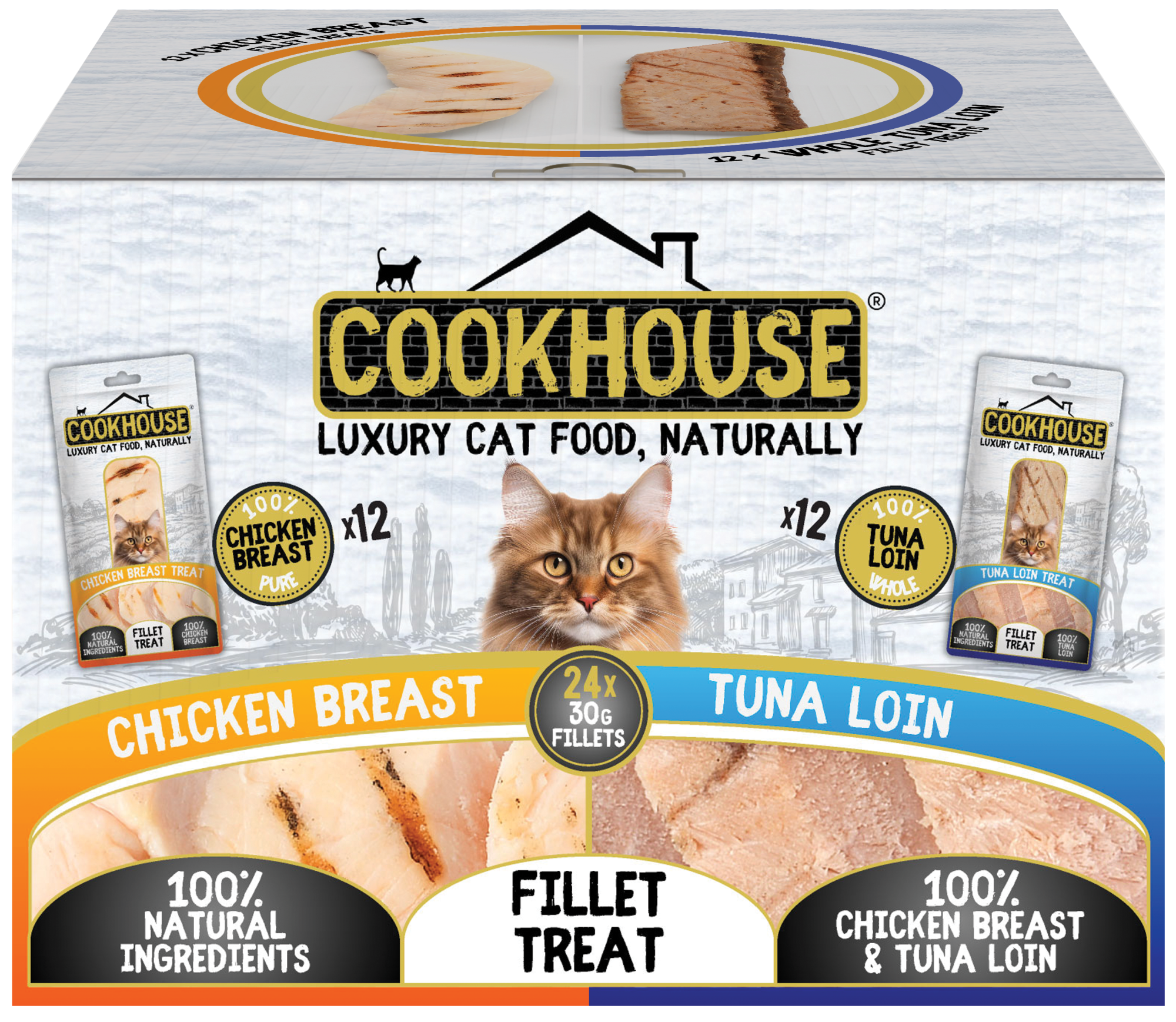 Chicken Breast & Tuna Loin Fillet Treats